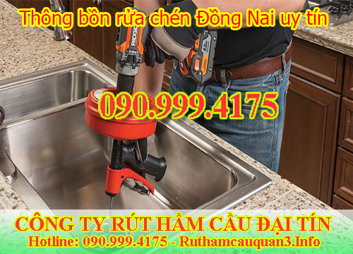 Thông bồn rửa chén Đồng Nai uy tín giá rẻ