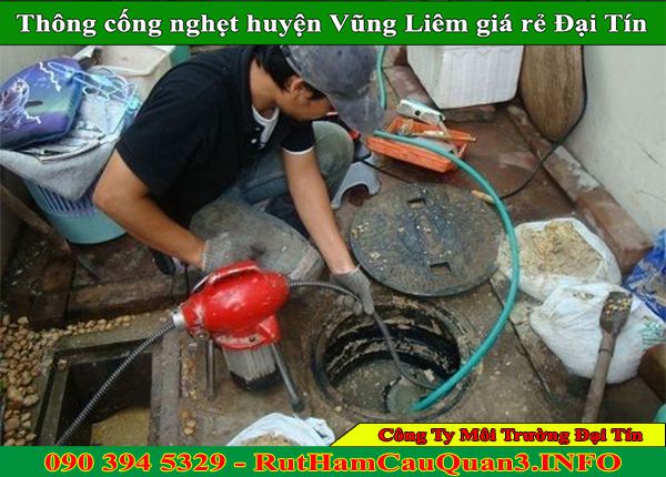 Thông cống nghẹt huyện Vũng Liêm uy tín giá rẻ BH 2 năm