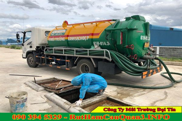 Hút hầm cầu huyện Hòa Bình giải pháp tiện ích và an toàn 