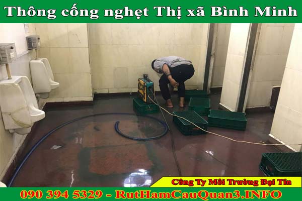 Thông cống nghẹt Thị xã Bình Minh uy tín, an toàn BH 2 năm